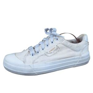 Rocket Dog Cheery Women Sneaker Size 8.5 Casual Walking White Canvas Shoe